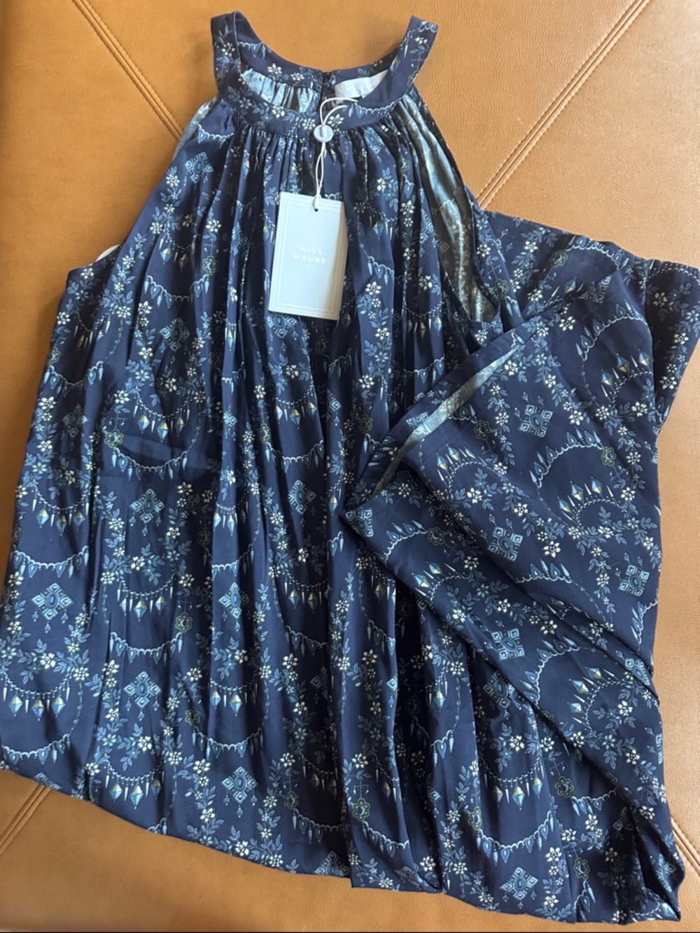 Hill House Women’s Navy Floral Print Maxi Skirt
